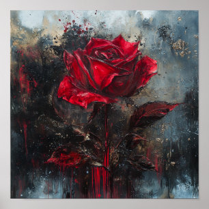 Antique Rose Flower Art Home Decor