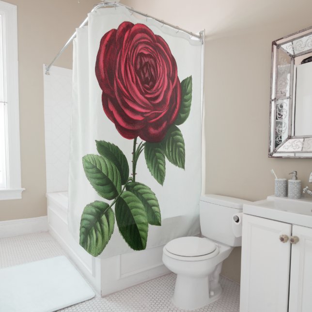 Antique Rose Lithograph, François-Frédéric Grobon (In Situ)