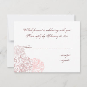 Antique Rose RSVP Card