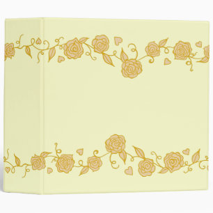Antique Rose Scrapbook Binder