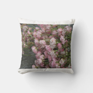 Antique rose spray throw pillow
