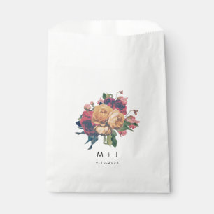 Antique Roses Botanical Fete Wedding Favour Bag