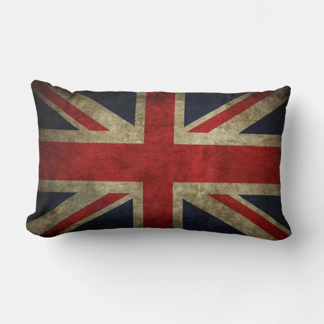 Antique Royaume-Uni British Union Jack Coussin Dra (Recto)