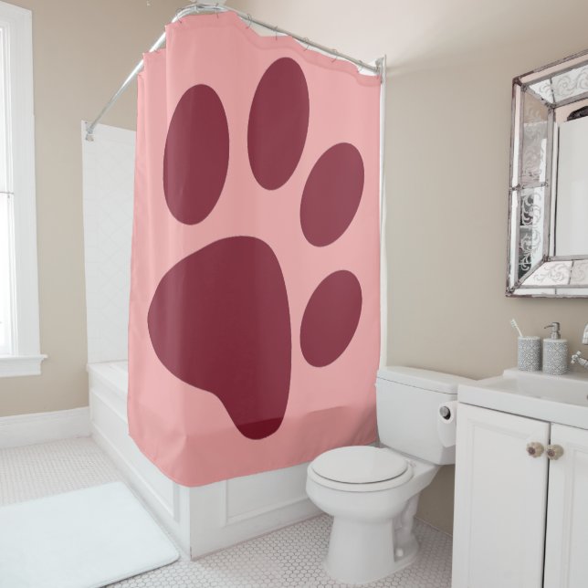 Antique Ruby Animal Paw Print (In Situ)