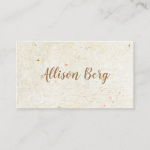 Antique Rustic Elegant Script Business Card