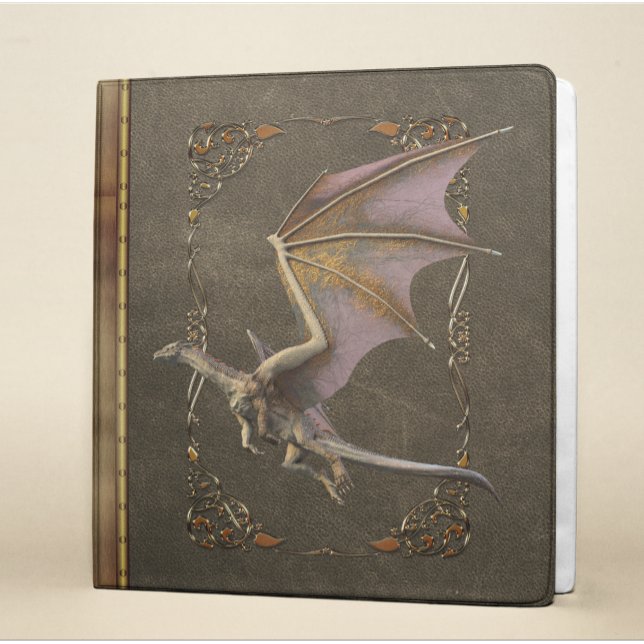 Antique Rustic Majestic Bronze Dragon Binder (Creator Uploaded)