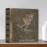 Antique Rustic Majestic Bronze Dragon Personalized Binder<br><div class="desc">This design was created though digital art. It may be personalized in the area provide or customizing by choosing the click to customize further option and changing the name, initials or words. You may also change the text colour and style or delete the text for an image only design. Contact...</div>