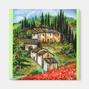 ANTIQUE RUSTIC VILLAGE IN TUSCANY MAGNET