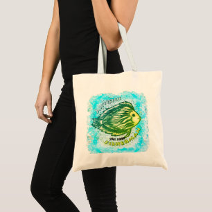 Antique sac fourre-tout pêcheur