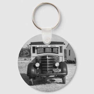 Antique School Bus, Greensboro, Georgia, 1941 Keychain