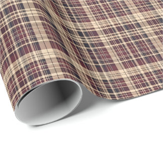 Antique Scottish Tartan Wrapping Paper