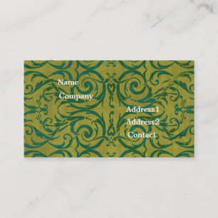 antique scroll business card