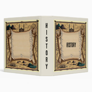 Antique Scroll History  Binder