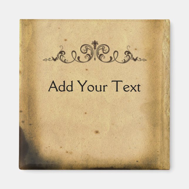 Antique Scroll Magnet (Front)