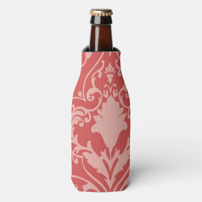 Antique scroll wallpaper 2 bottle cooler (Bottle Front)