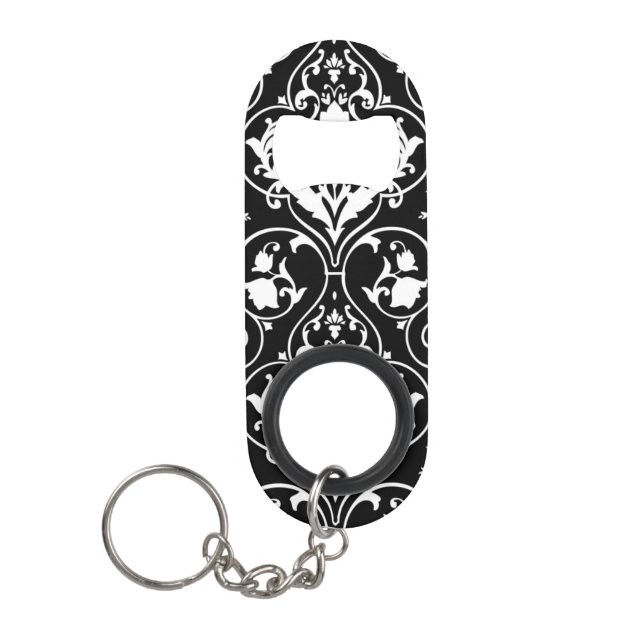 Antique scroll wallpaper 2 mini bottle opener (Front)