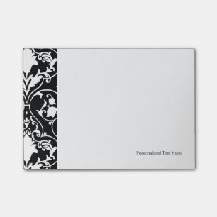 Antique scroll wallpaper 2 post-it notes