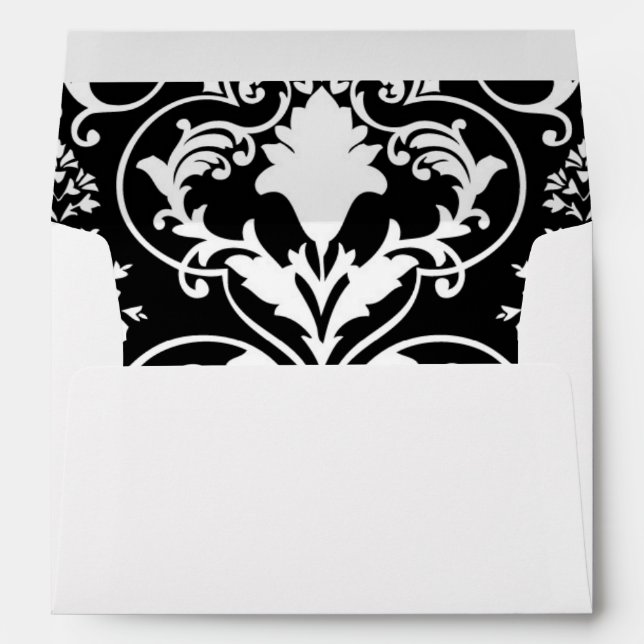 Antique scroll wallpaper envelope (Back (Bottom))