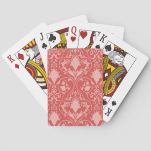 Antique scroll wallpaper playing cards