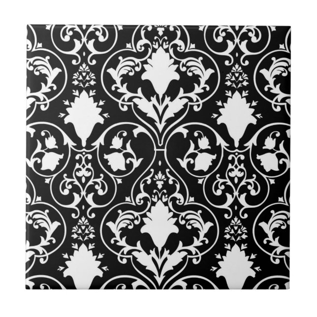 Antique scroll wallpaper tile (Front)
