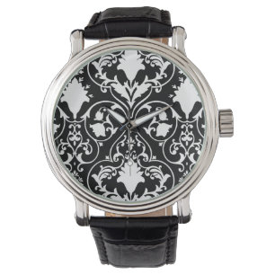 Antique scroll wallpaper watch