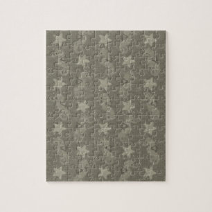 Antique Seahorse And Starfish Pattern Jigsaw Puzzle