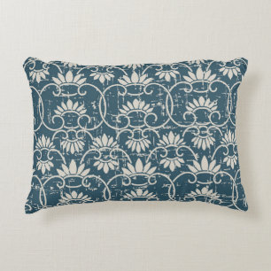Antique Seamless retro worn out background retro C Accent Pillow
