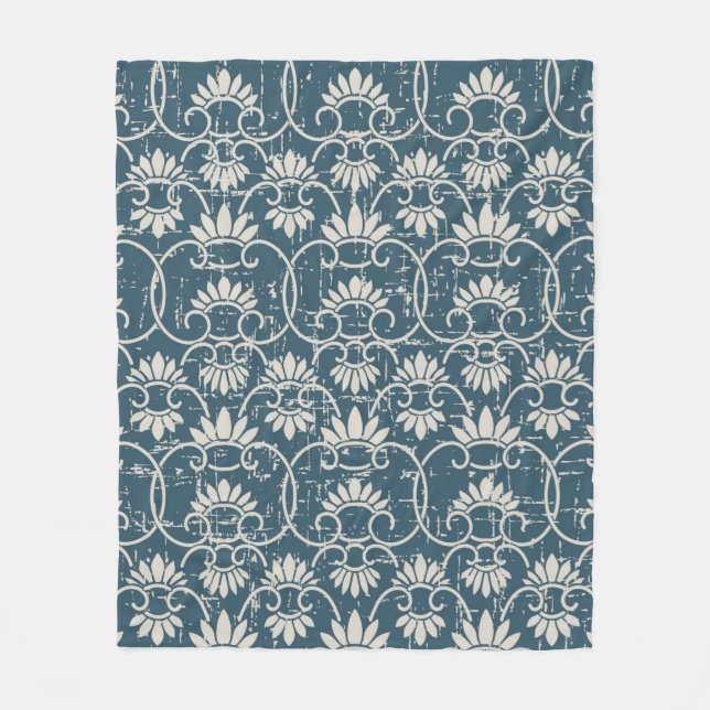 Antique Seamless retro worn out background retro C Fleece Blanket (Front)