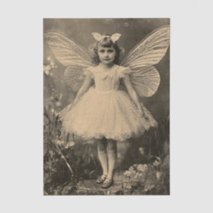 Antique Sepia Butterfly Fairy Crafting Tissue Paper