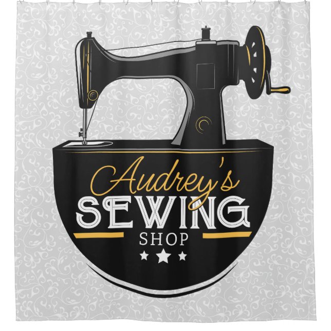 Antique Sewing Machine ADD NAME Seamstress Tailor (Front)