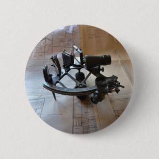 Antique Sextant 2 Inch Round Button