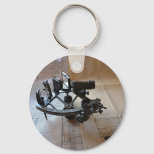 Antique Sextant Keychain