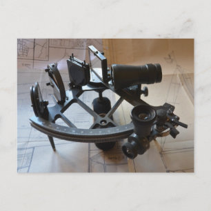 Antique Sextant Postcard