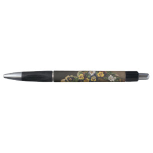Antique Shakespeare Book and Colourful Pansy Pen