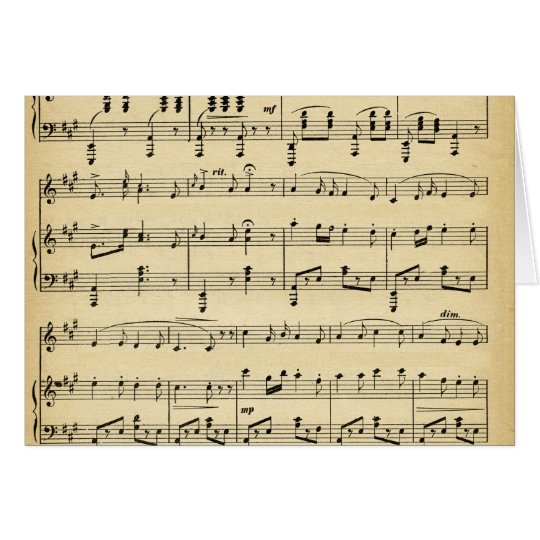 Antique Sheet Music