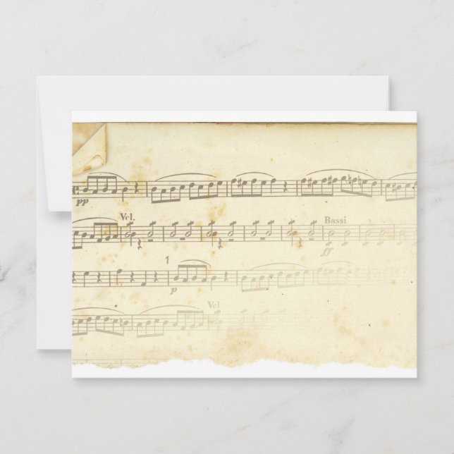 Antique Sheet Music (Front)