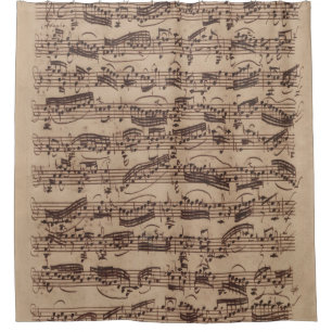 Antique Sheet Music Bach Manuscript