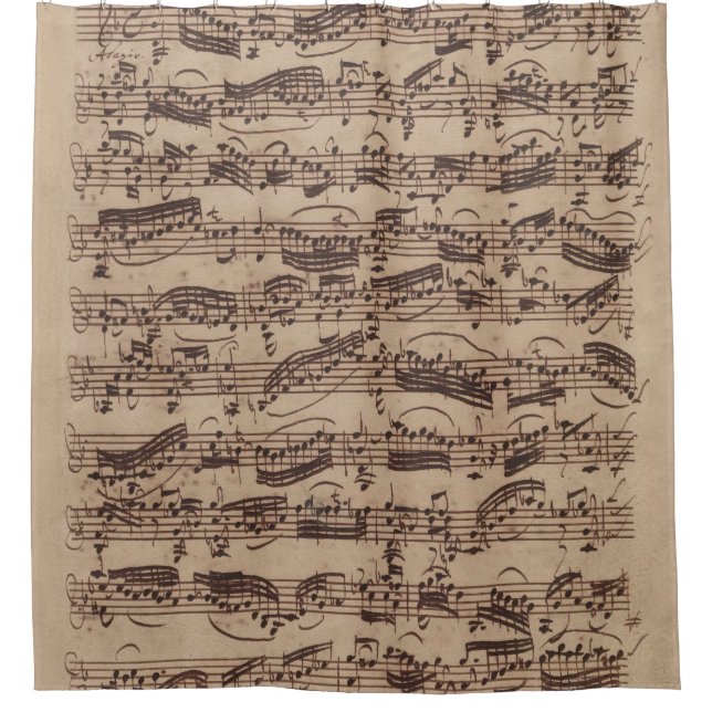 Antique Sheet Music Bach Manuscript (Front)