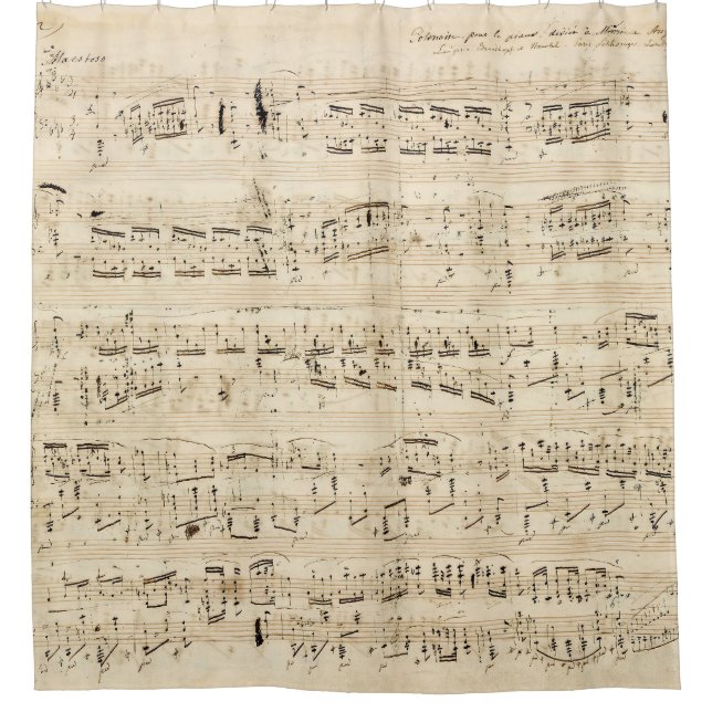 Antique Sheet Music Chopin Manuscript (Front)