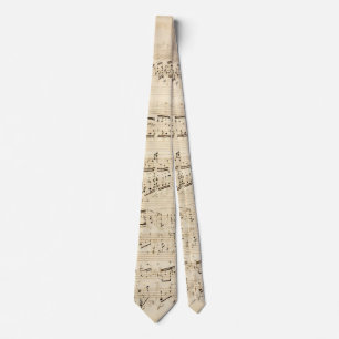 Antique Sheet Music Chopin Manuscript Tie