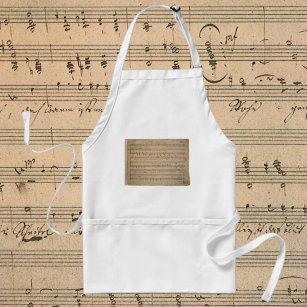 Antique Sheet Music from 1822, Song of the Old Man Standard Apron