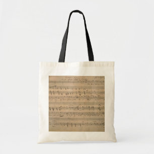 Antique Sheet Music from 1822, Song of the Old Man Tote Bag