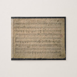 Antique Sheet Music, Song of the Old Man, 1822 Jigsaw Puzzle