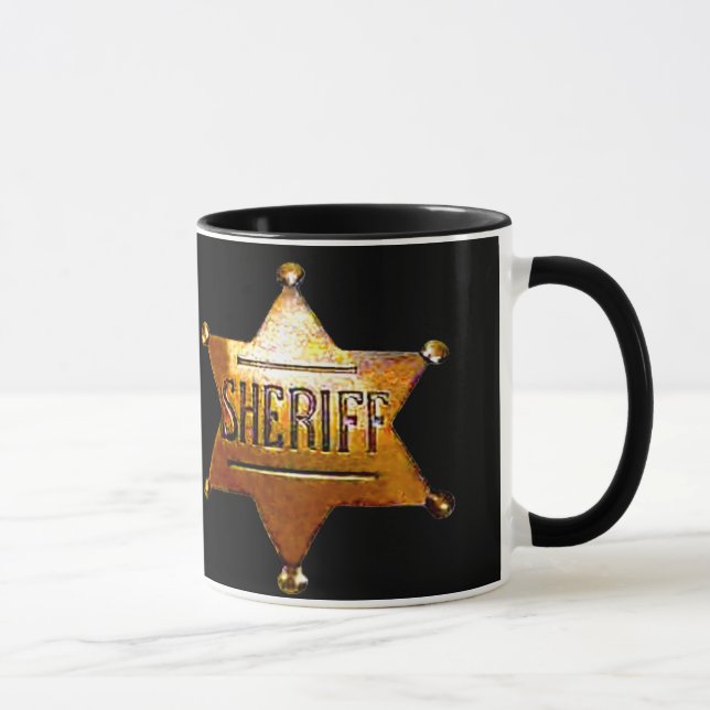 Antique Sheriff's Badge  Mug (Right)