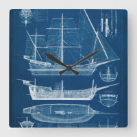 Antique Ship Blueprint I