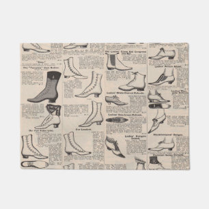 Antique Shoe Advertising Catalogue Doormat