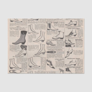 Antique Shoe Advertising Catalogue Tissue Paper