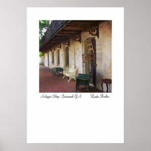 Antique Shop in Savannah GA Poster