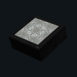Antique Silver Grey Decorative Kaleidoscopic Star Gift Box<br><div class="desc">Elegant Antique Silver Grey Decorative Kaleidoscope Design Festive Christmas Star</div>