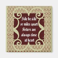 ANTIQUE SISTERS MAGNET